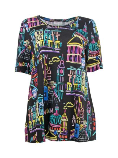 Mona Lisa Long-Shirt London A-Linie Halbarm Frühjahr Sommer große Größen Mode