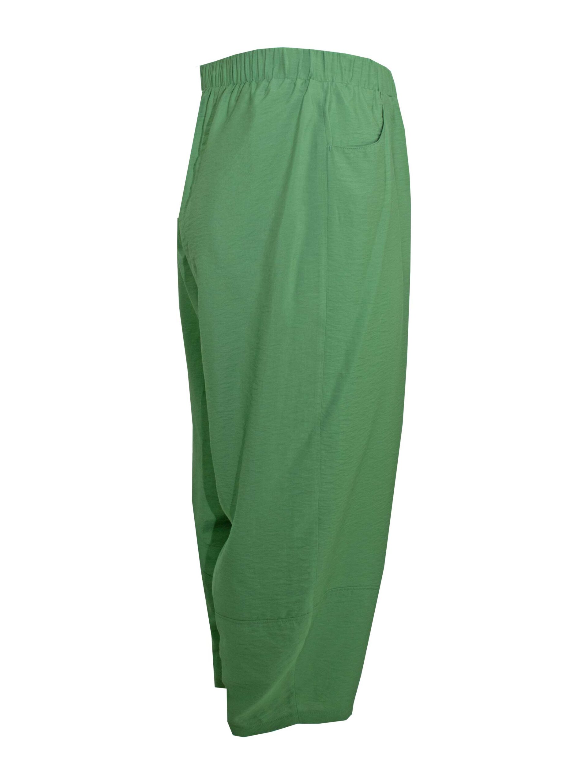 KjBRAND Hose Barrel Leg grün leicht gecrasht Frühjahr Sommer große Größen Mode