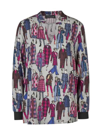 Doris Streich Tunika-Bluse Fashionistas aubergine große Größen Mode