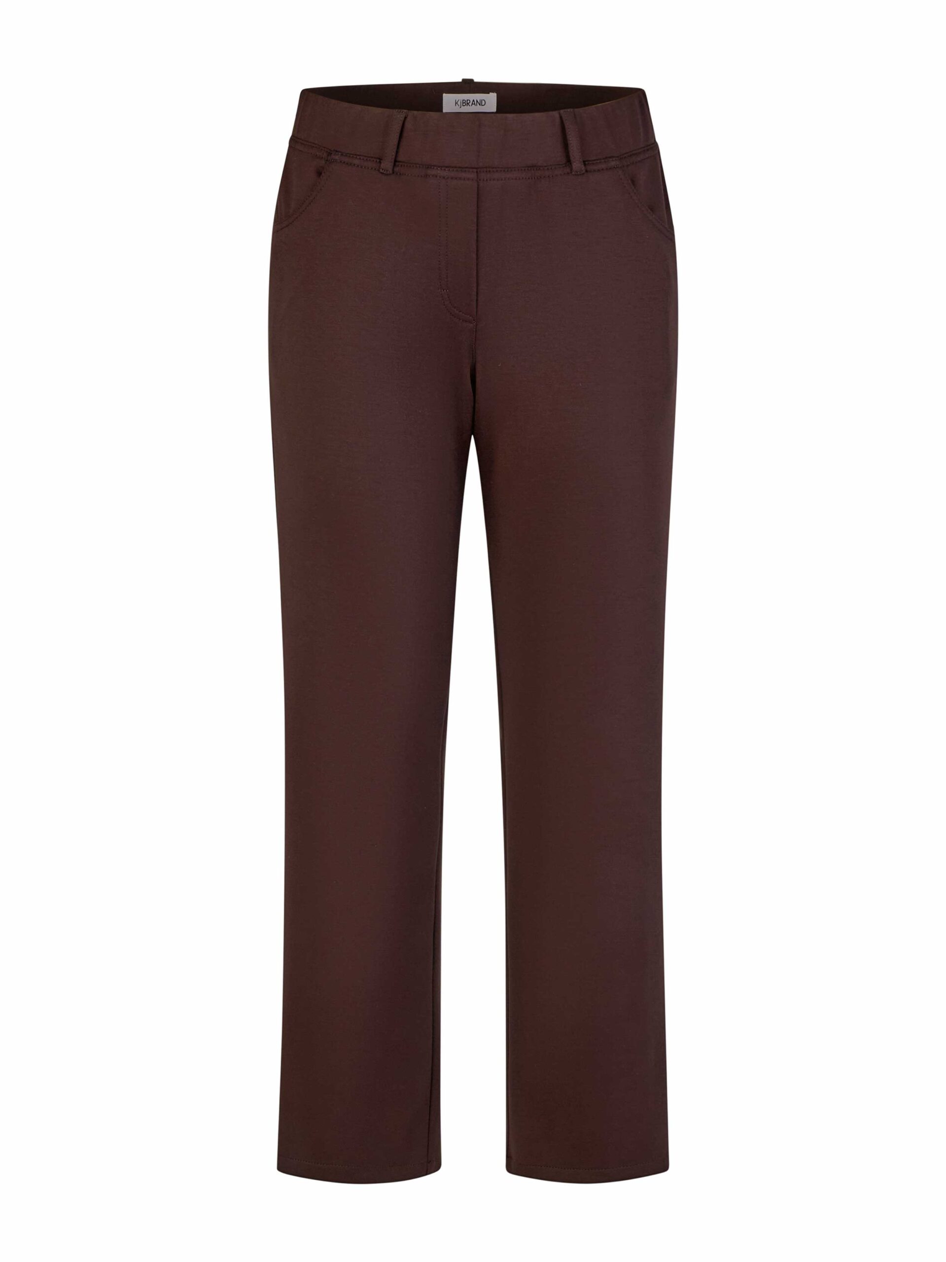 KjBRAND Jersey-Hose SUSIE schoko dunkelbraun gerader Schnitt große Größen Mode