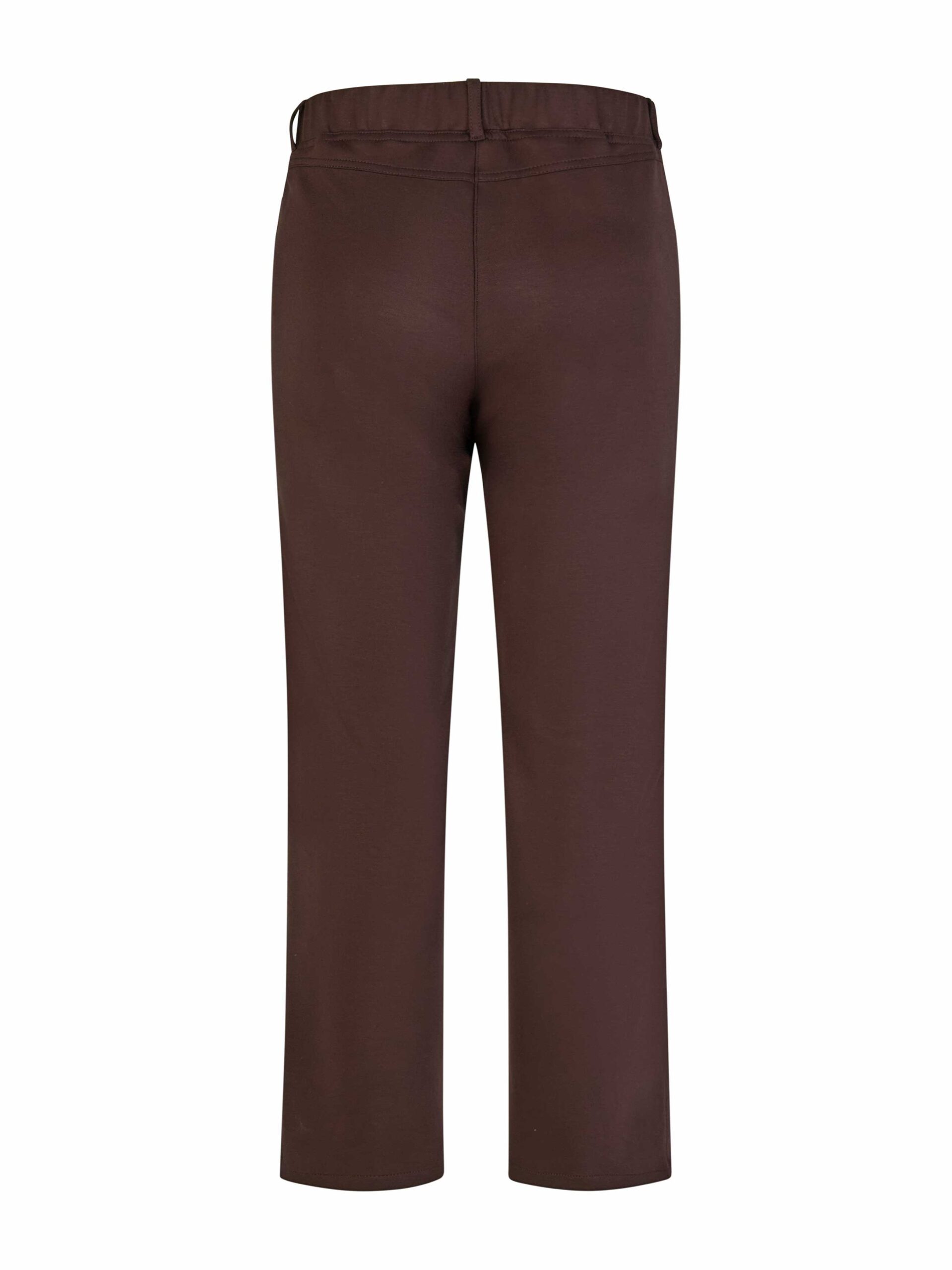 KjBRAND Knöchelhose Lederimitat schokobraun weite Beine Herbst große Größen Mode